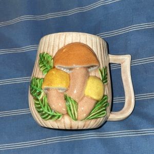 Vintage mushroom mug